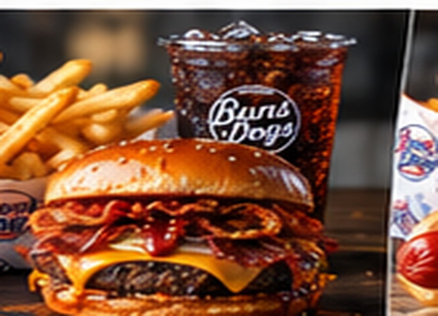 BBQ Combo with bacon barbecue burger fries and fountain drink